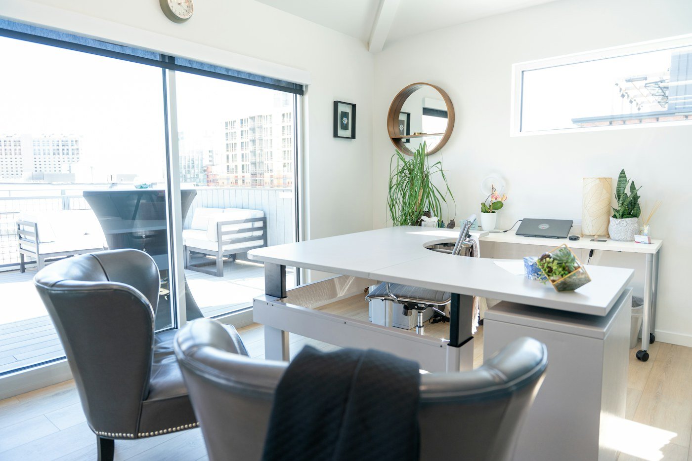 Company office interior workspace