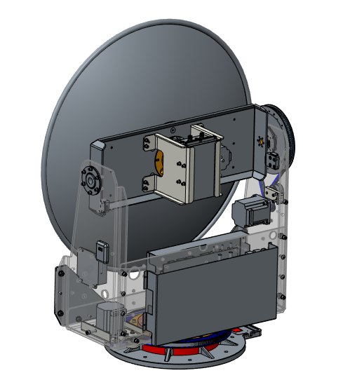 Ka shipborne satcom antenna structure