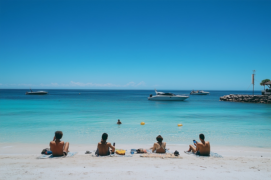 Beach and coastal broadband coverage scenario