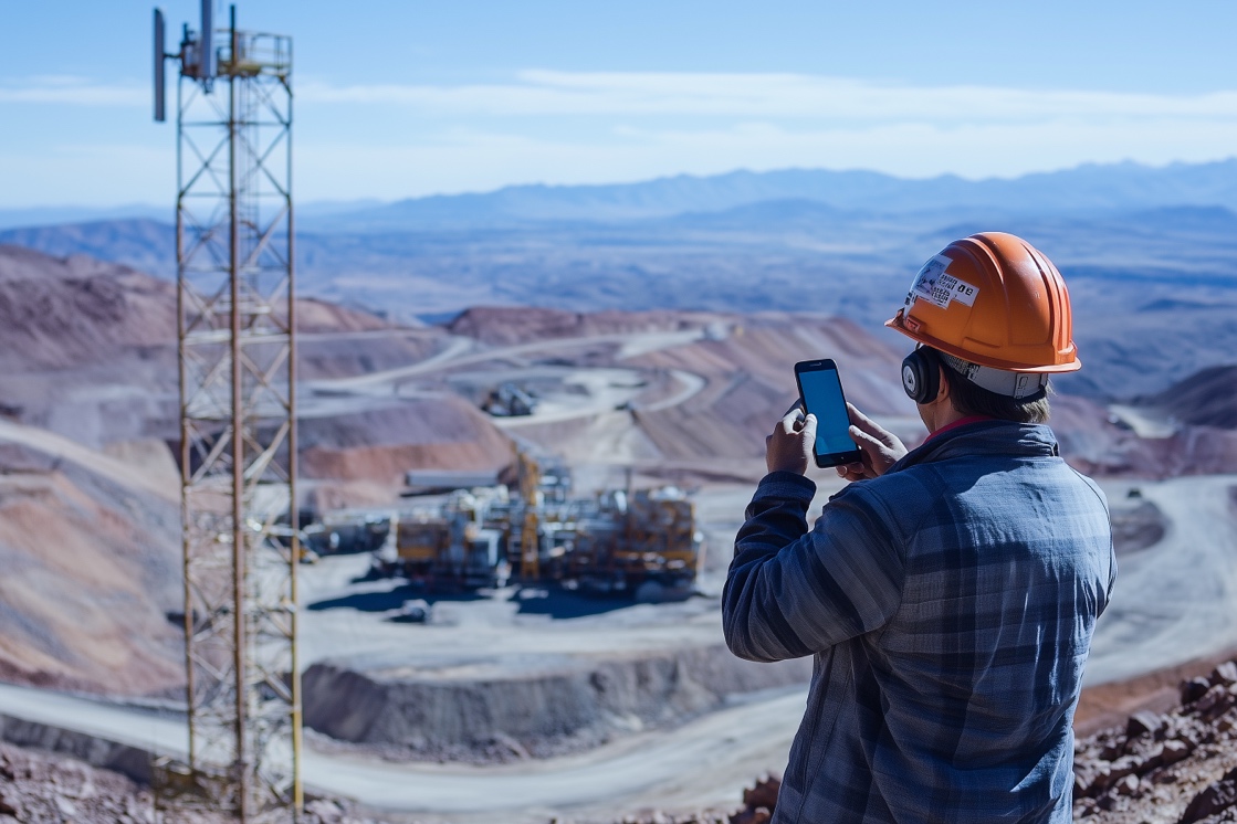 Mining site wireless coverage scenario