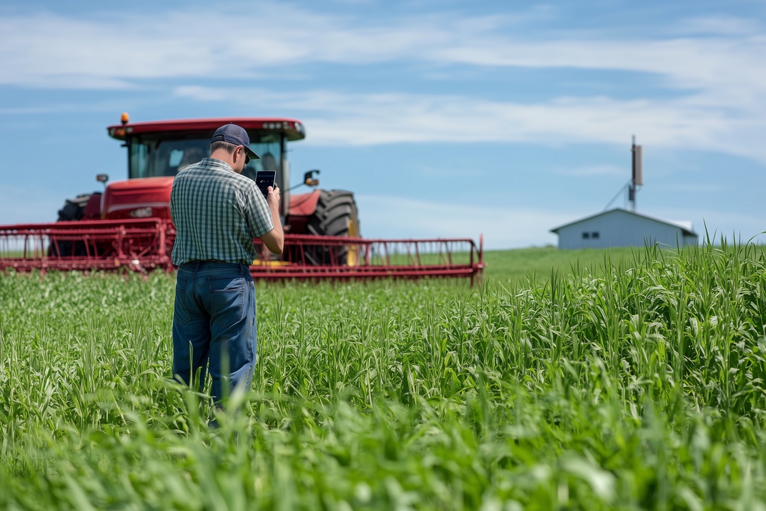 Rural and farm broadband coverage scenario